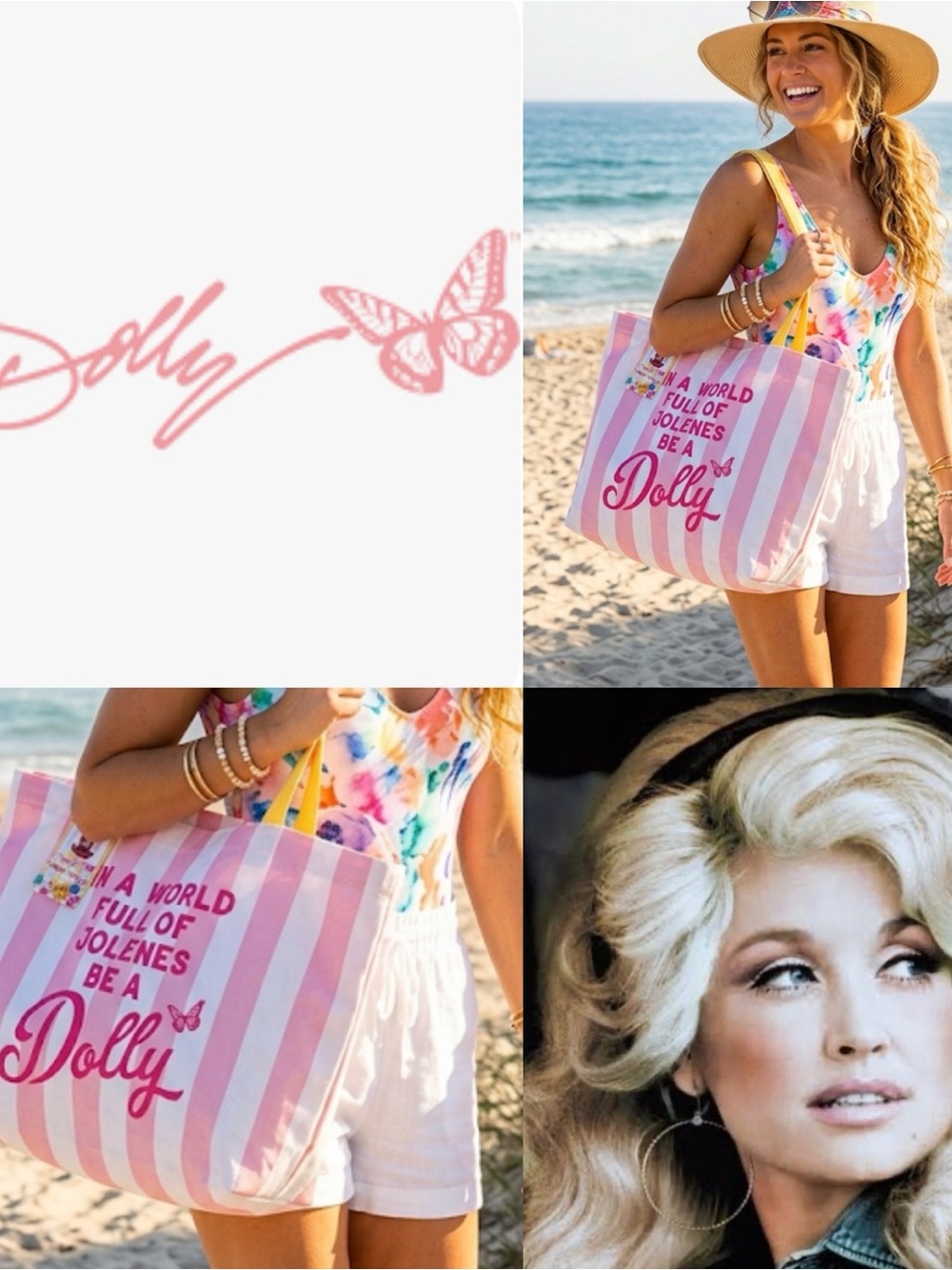 Dolly Parton Limited Edition canvas bag nwt
